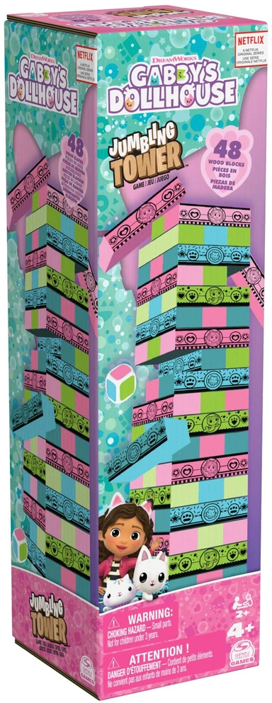 Spin Master Gabby's Dollhouse Jumbling Tower 6066778 PUD12