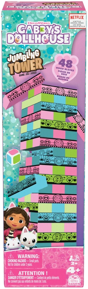 Spin Master Gabby's Dollhouse Jumbling Tower 6066778 PUD12