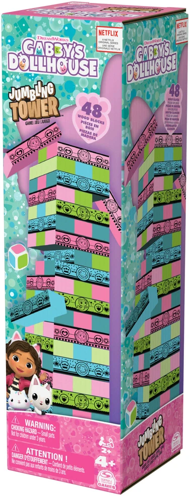 Spin Master Gabby's Dollhouse Jumbling Tower 6066778 PUD12