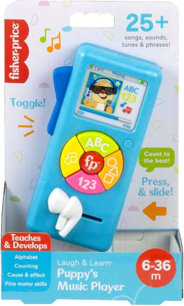 Mattel Interaktyvus muzikinis Fisher Price grotuvas 123