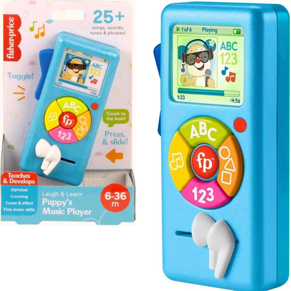 Mattel Interaktyvus muzikinis Fisher Price grotuvas 123