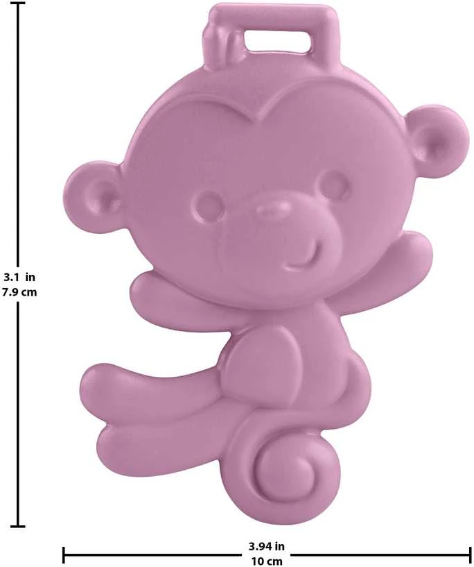 FISHER PRICE BABY TEETHER PURPLE MONKEY SOFT BE BPA