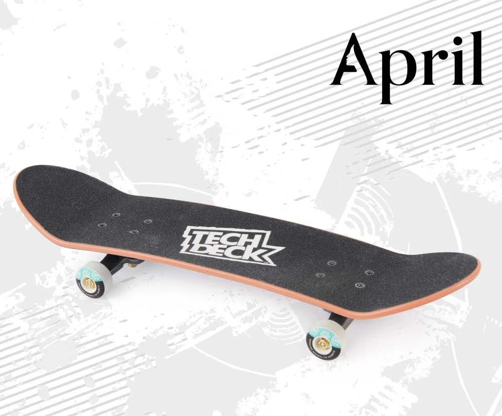 Tech Deck „April Mazi“ riedlentė su rankenomis, 27 cm, Tech lenta