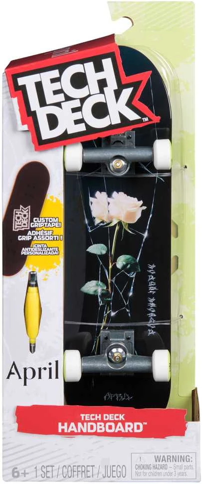 Tech Deck „April Mazi“ riedlentė su rankenomis, 27 cm, Tech lenta