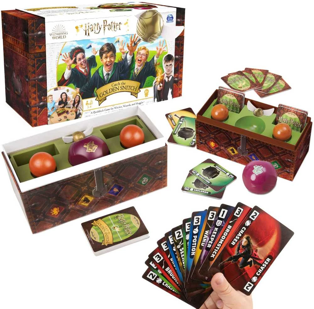 Harry Potter Haris Poteris: Pagauk auksinį Snitchą! Šeimos kortų žaidimo iššūkis Spin Master