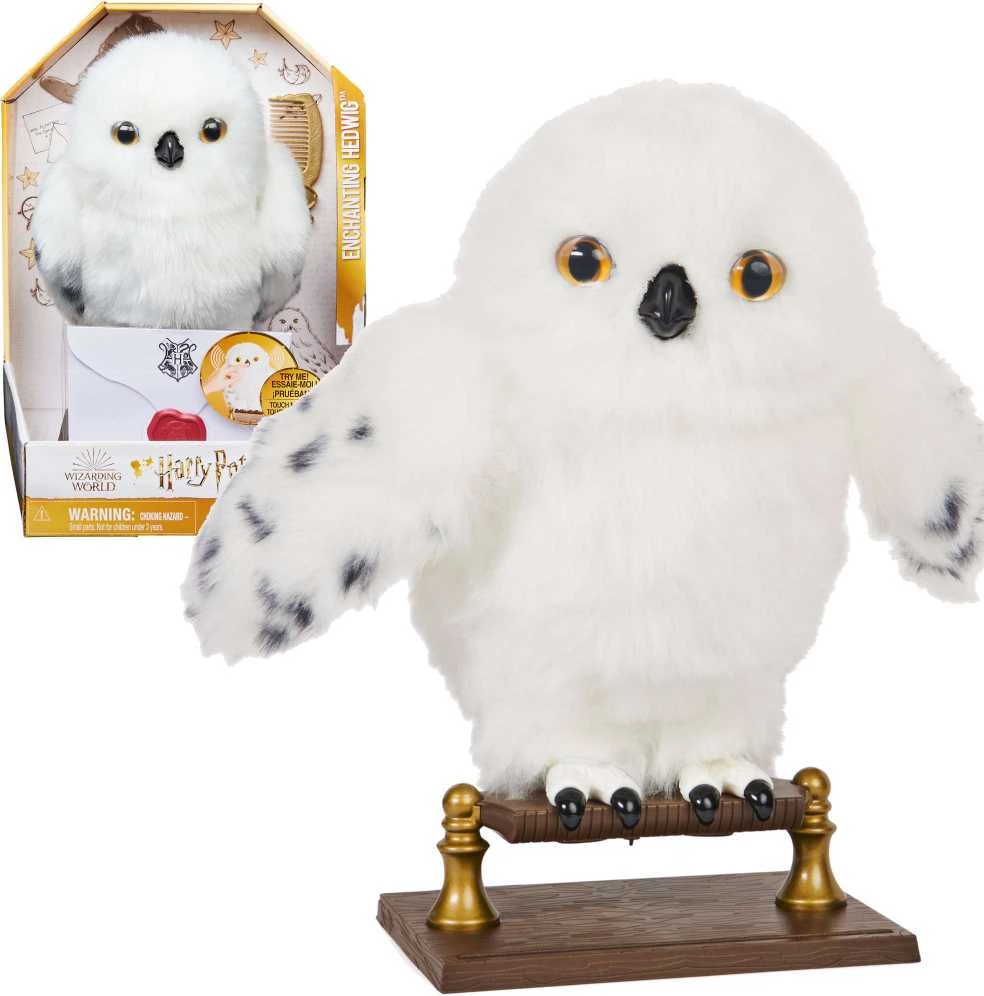 HARRY POTTER Hario Poterio pelėda Hedviga, 30 cm