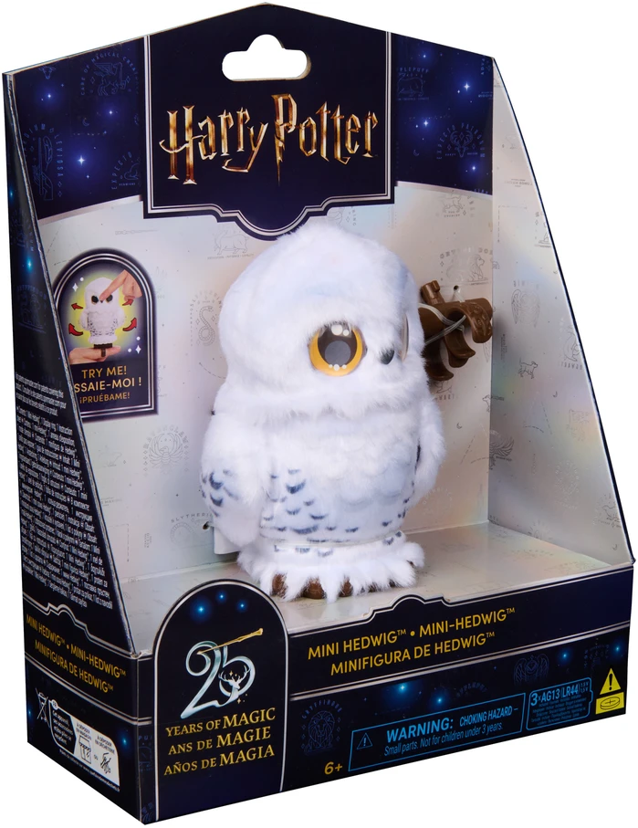 Harry Potter Hedviga Interaktyvi mini balta pelėda su judančiais sparnais