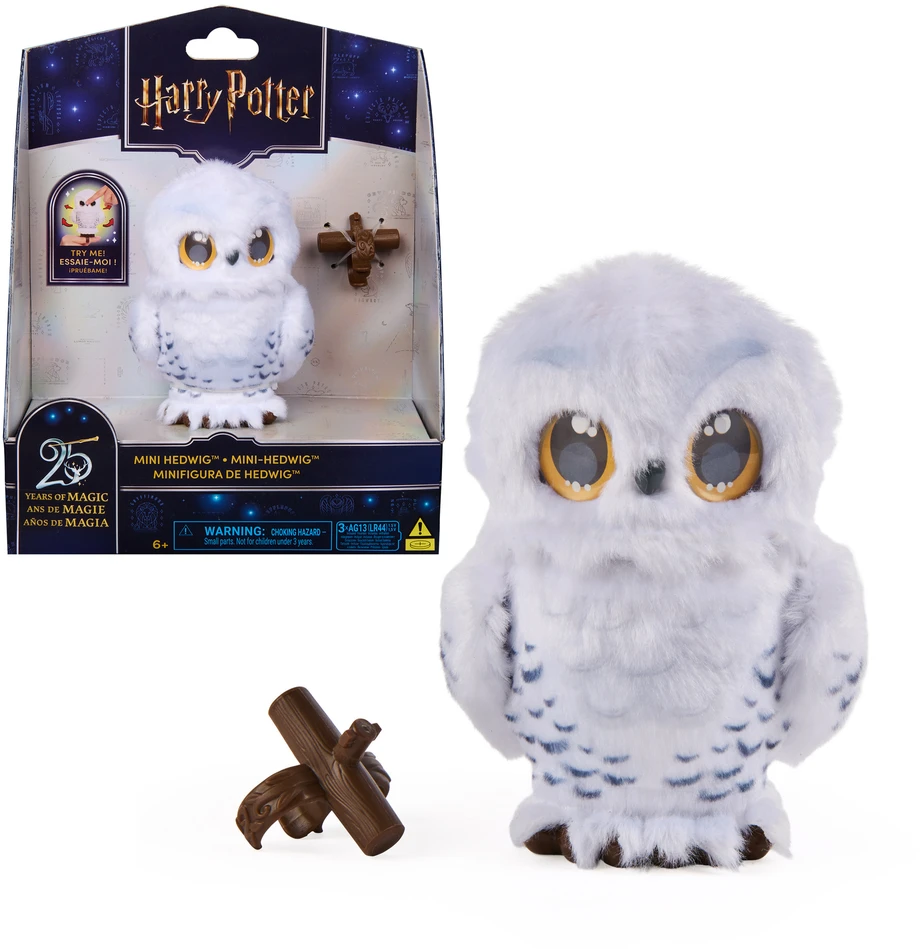 Harry Potter Hedviga Interaktyvi mini balta pelėda su judančiais sparnais
