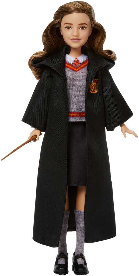 Harry Potter Hermiona Įkyrėlė lėlė kostiume su lazdele