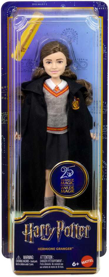 Harry Potter Hermiona Įkyrėlė lėlė kostiume su lazdele