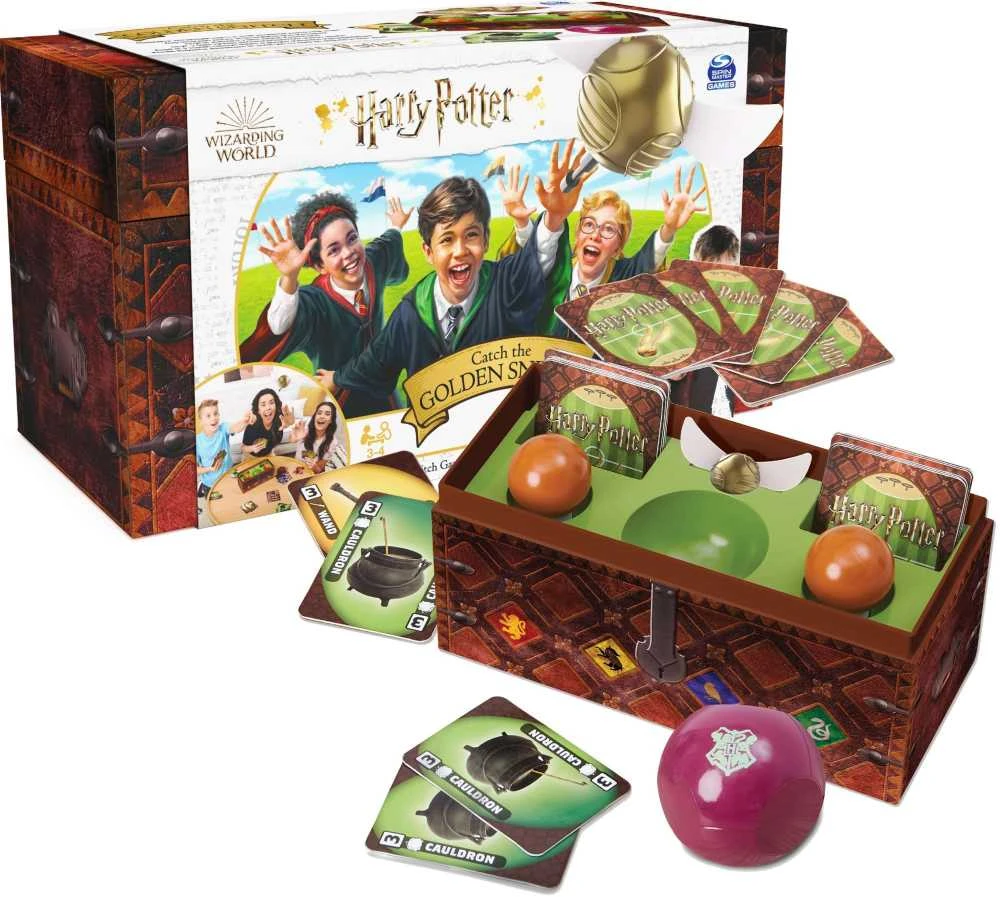 Harry Potter Haris Poteris: Pagauk auksinį Snitchą! Šeimos kortų žaidimo iššūkis Spin Master