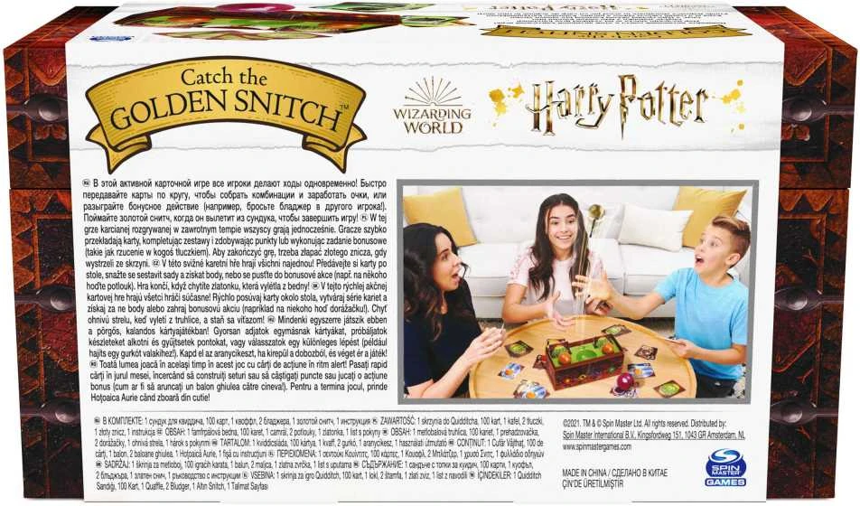 Harry Potter Haris Poteris: Pagauk auksinį Snitchą! Šeimos kortų žaidimo iššūkis Spin Master