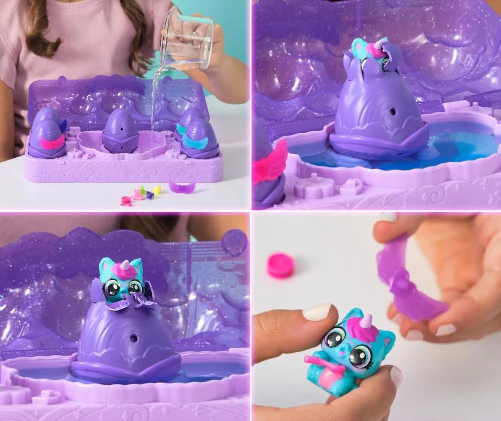 Žaislinių figurėlių rinkinys Hatchimals Alive Neon Rainbow Carton