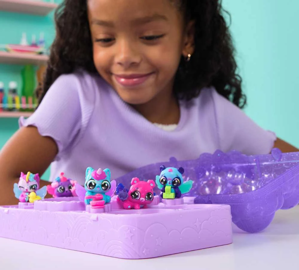 Žaislinių figurėlių rinkinys Hatchimals Alive Neon Rainbow Carton