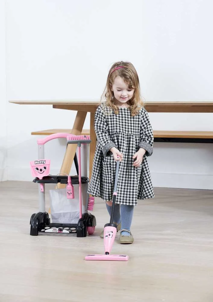 Hetty šluota Casdon Little Helper vaikiškas valymo vežimėlio rinkinys