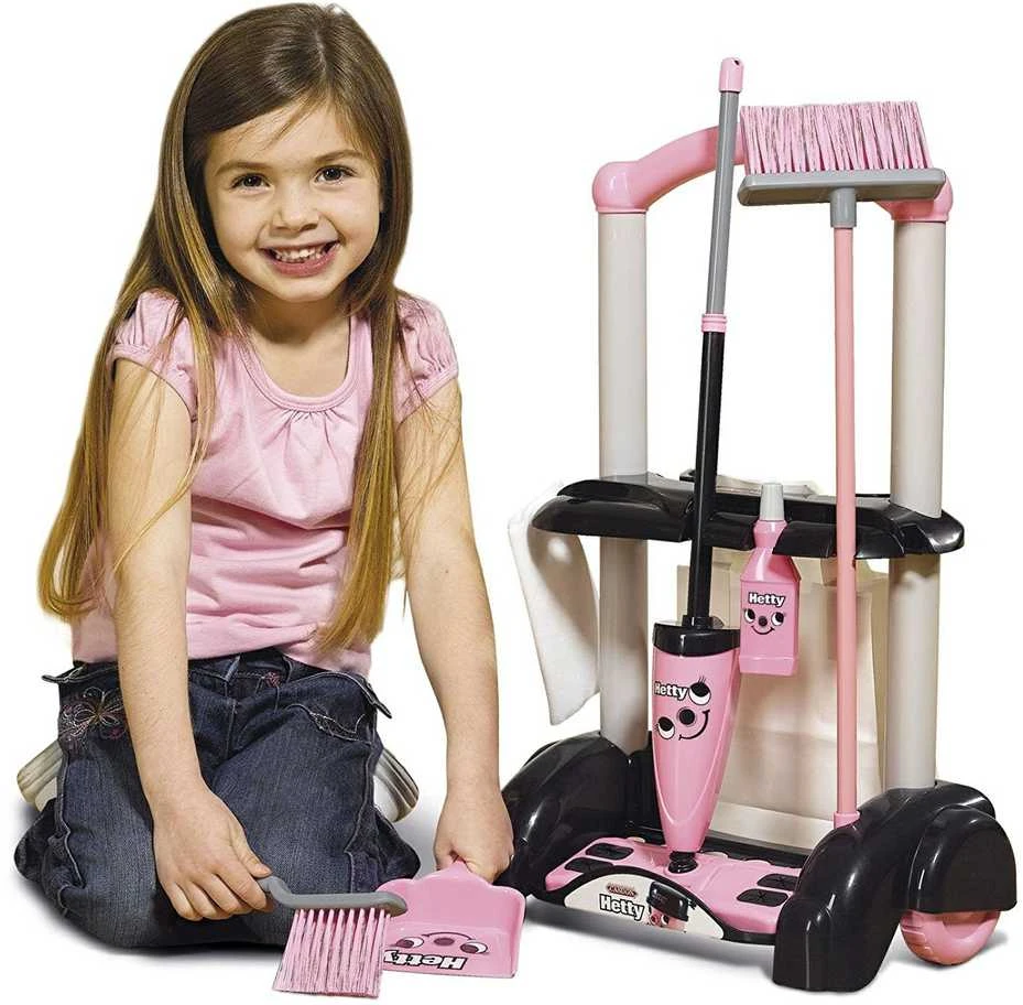 Hetty šluota Casdon Little Helper vaikiškas valymo vežimėlio rinkinys