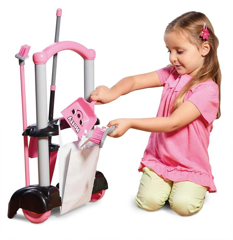 Hetty šluota Casdon Little Helper vaikiškas valymo vežimėlio rinkinys