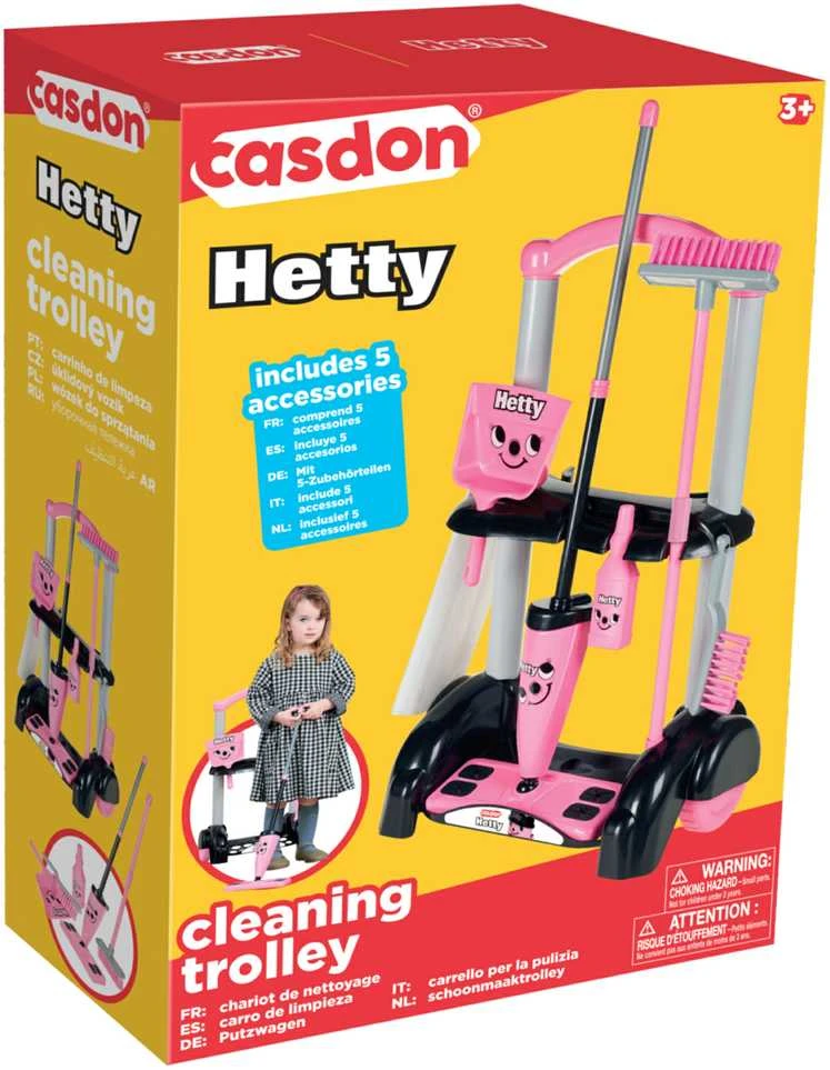 Hetty šluota Casdon Little Helper vaikiškas valymo vežimėlio rinkinys