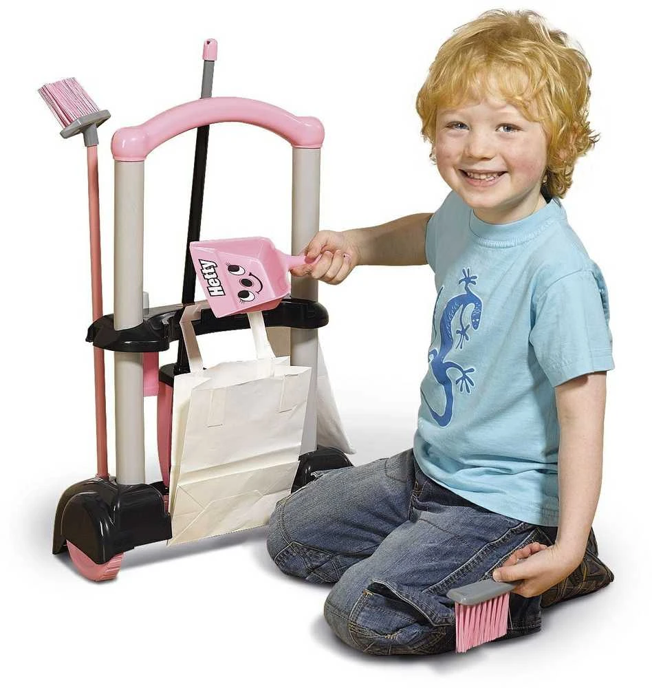Hetty šluota Casdon Little Helper vaikiškas valymo vežimėlio rinkinys