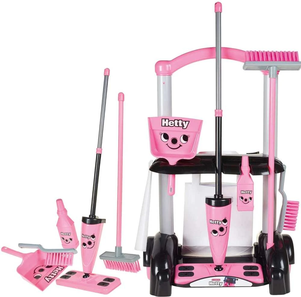 Hetty šluota Casdon Little Helper vaikiškas valymo vežimėlio rinkinys