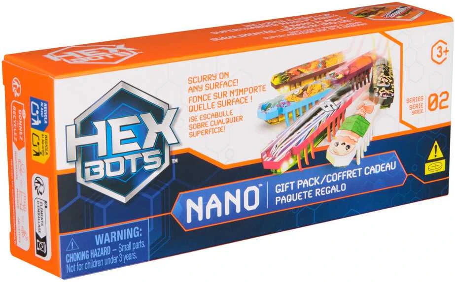 „Hex Bots Nano 6“ miniatiūrinių robotų figūrėlių rinkinys
