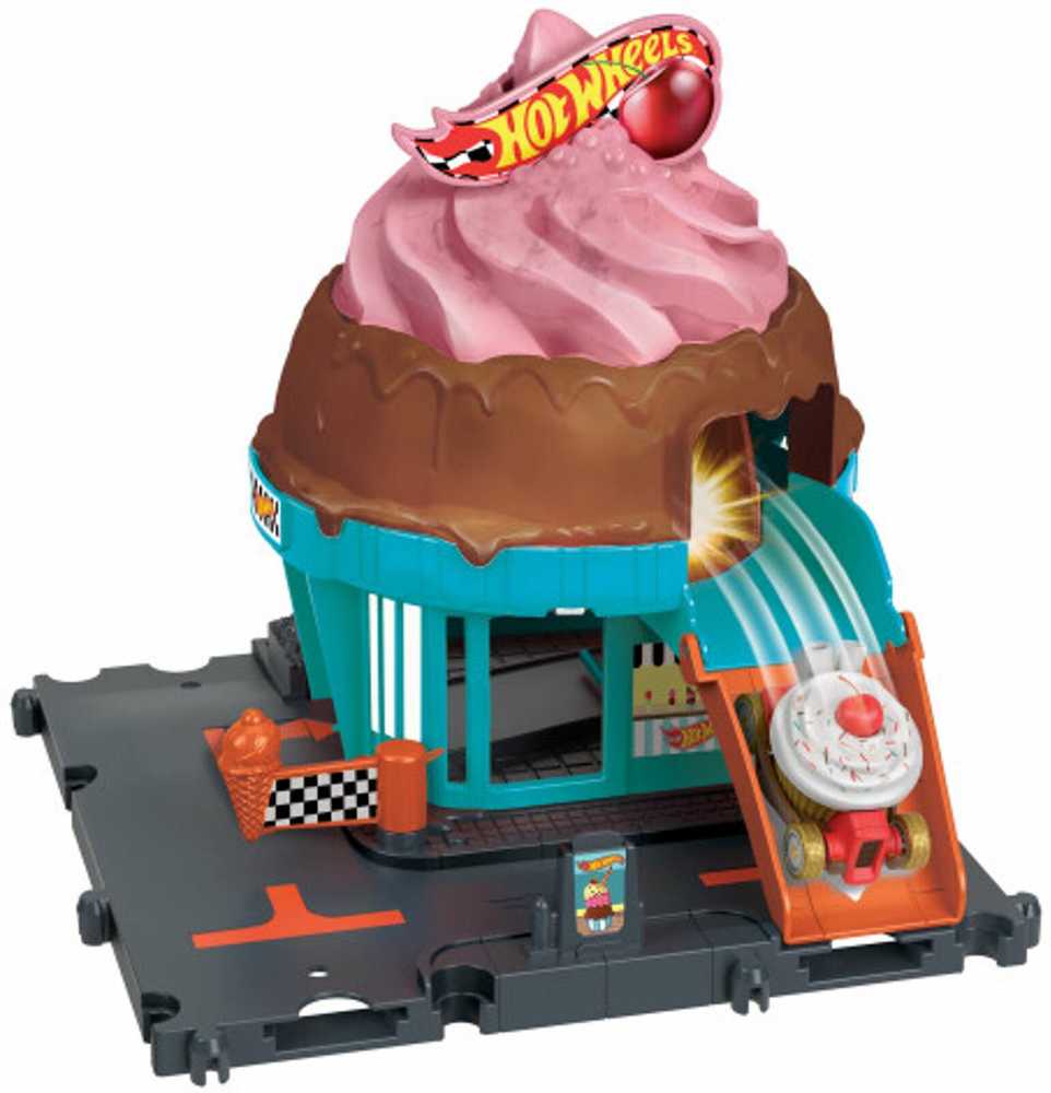 „Hot Wheels“ ledo ritulio trasa „Downtown Ice Kreminis Swirl“ HTN77 Mattel
