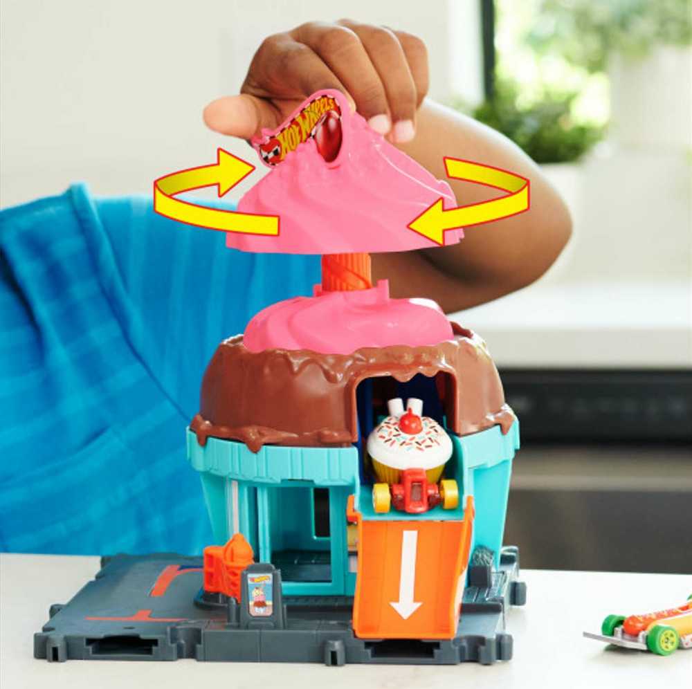 „Hot Wheels“ ledo ritulio trasa „Downtown Ice Kreminis Swirl“ HTN77 Mattel