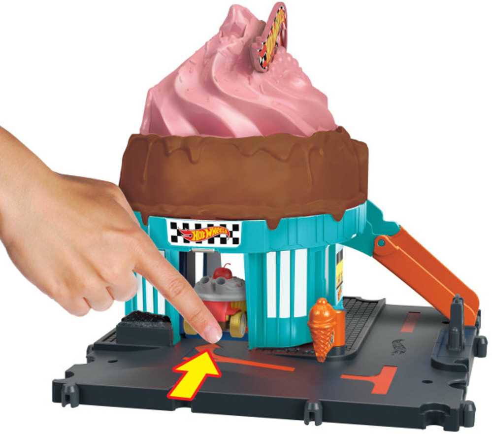 „Hot Wheels“ ledo ritulio trasa „Downtown Ice Kreminis Swirl“ HTN77 Mattel