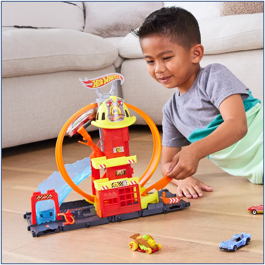 Hot Wheels City Super Loop gaisrinės žaidimų rinkinys
