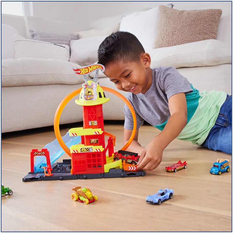 Hot Wheels City Super Loop gaisrinės žaidimų rinkinys