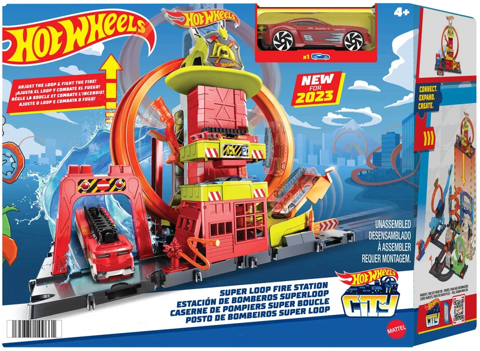 Hot Wheels City Super Loop gaisrinės žaidimų rinkinys