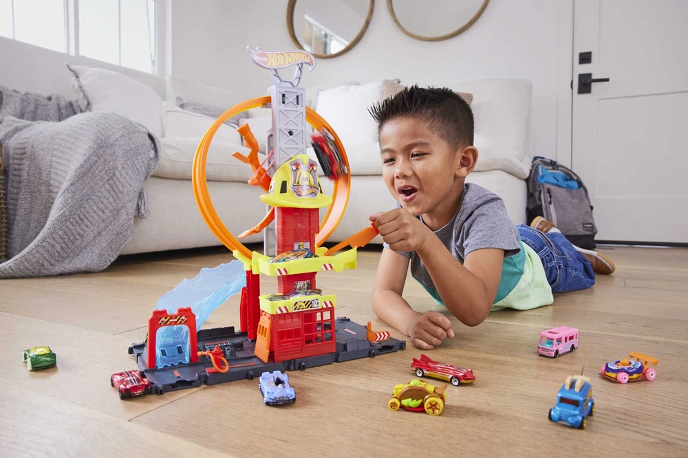 Hot Wheels City Super Loop gaisrinės žaidimų rinkinys