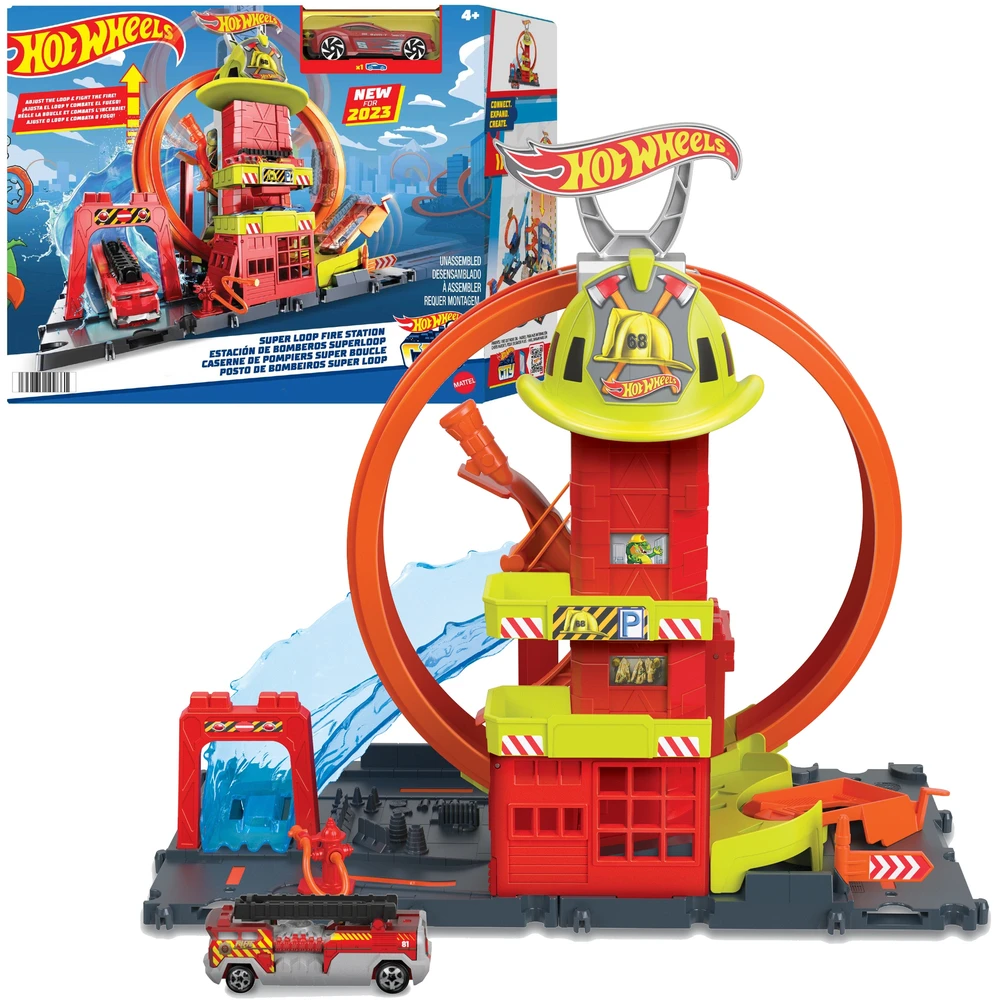 Hot Wheels City Super Loop gaisrinės žaidimų rinkinys