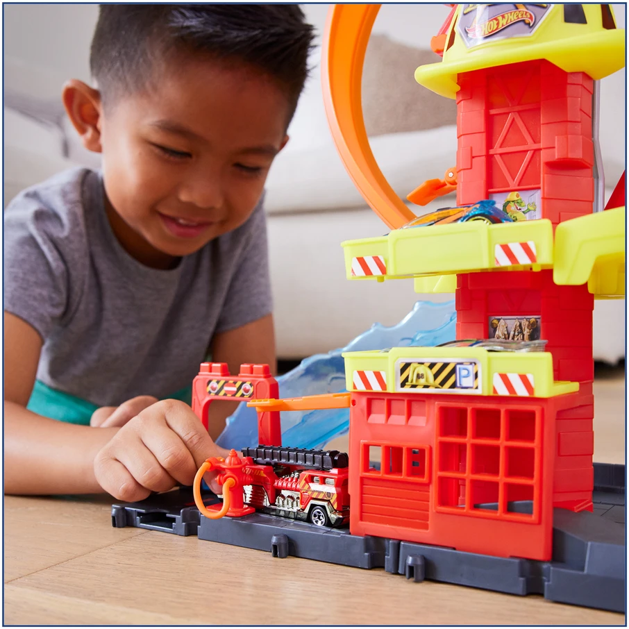 Hot Wheels City Super Loop gaisrinės žaidimų rinkinys