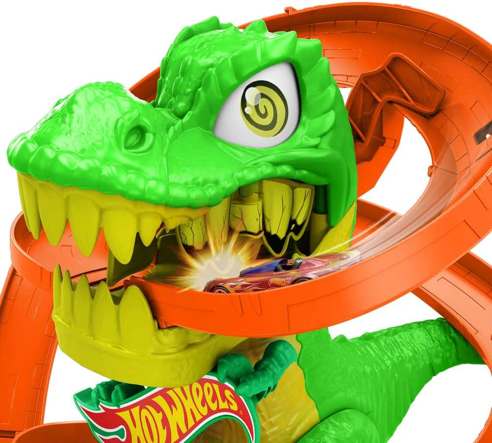 Mattel HOT WHEELS CITY rinkinys – Dinozauras gaisrinėje (JBM73)