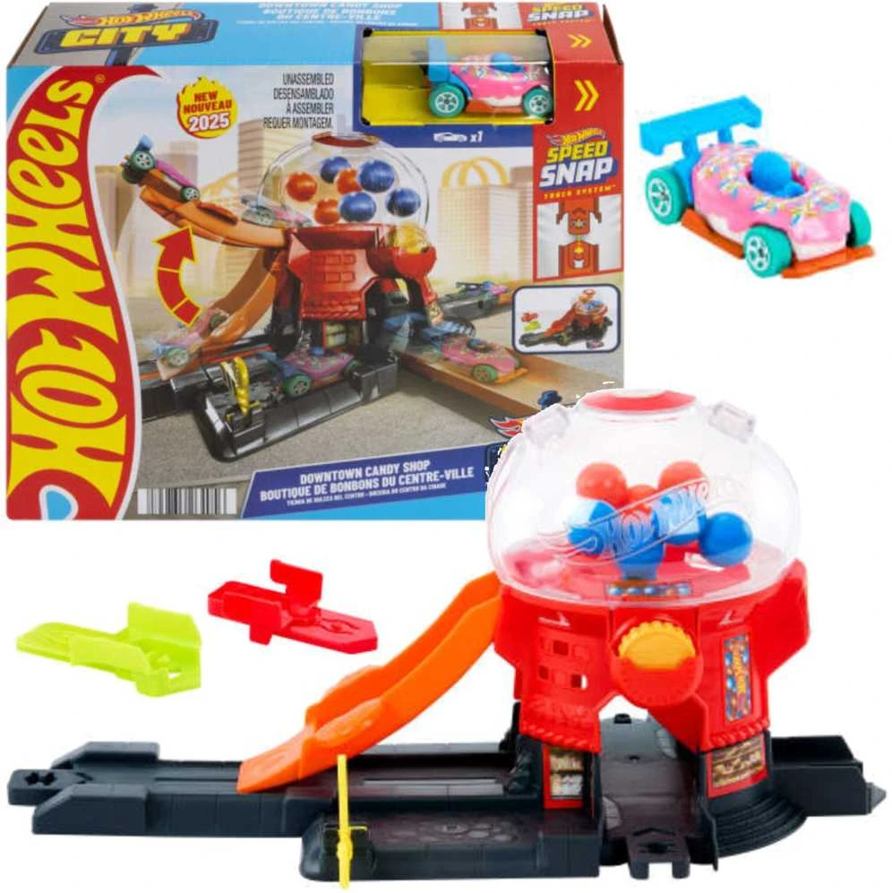 Mattel „Hot Wheels City“ kramtomosios gumos parduotuvė