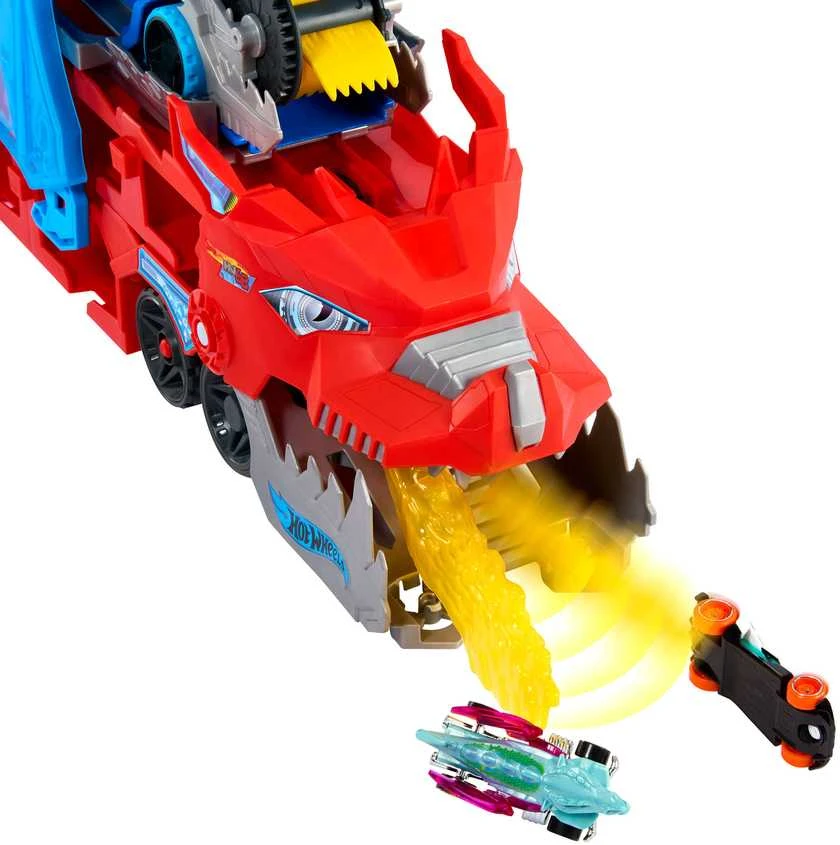 Mattel HOT WHEELS CITY transporteris – Dvigubas drakonas (JBM72)