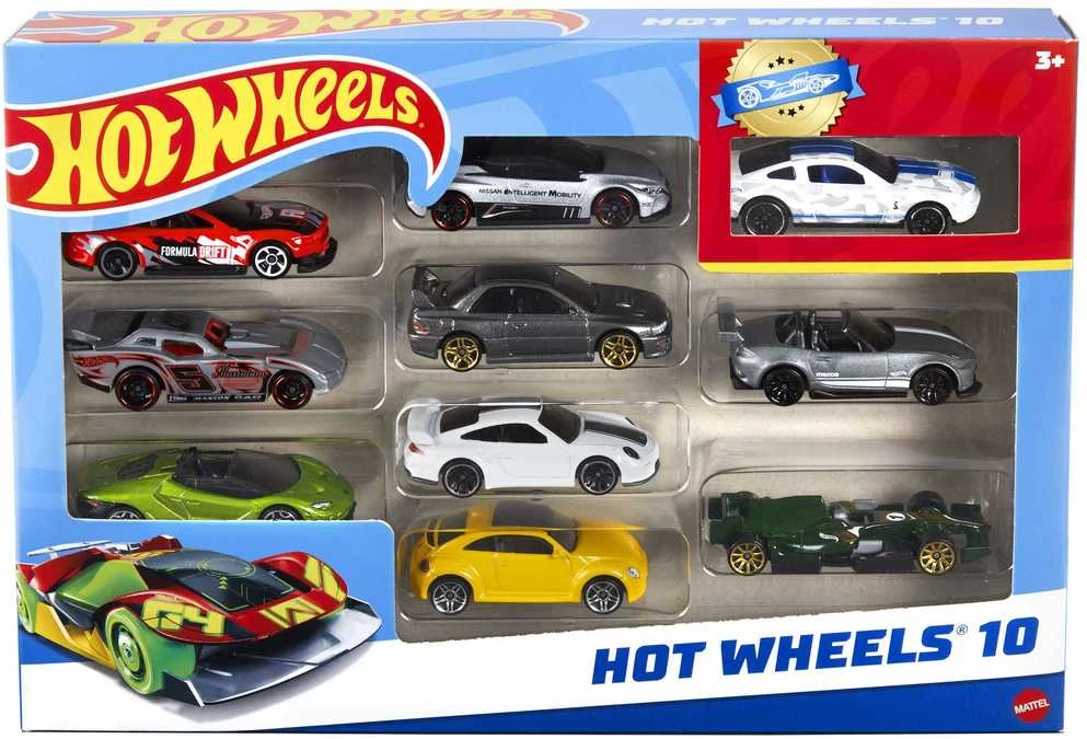 Mattel HOT WHEELS dešimties automodelių rinkinys, 54886