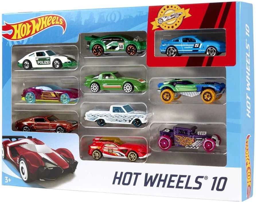 Mattel HOT WHEELS dešimties automodelių rinkinys, 54886
