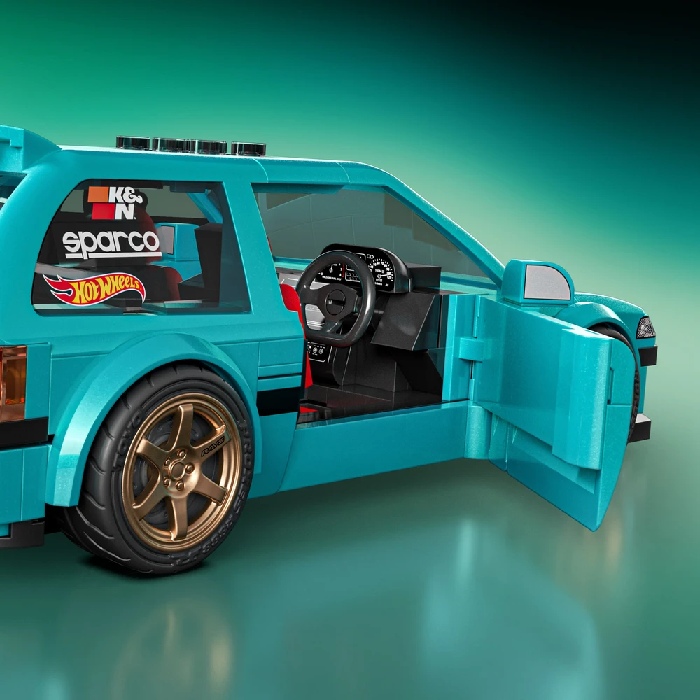 MATTEL BRICK SHOP HOT WHEELS Honda Custom 90 Civic EF konstruktorius (JHF62)