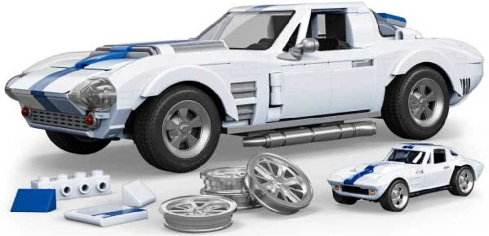 MATTEL BRICK SHOP HOT WHEELS konstruktorius – Corvette Grand Sport (JGR31)