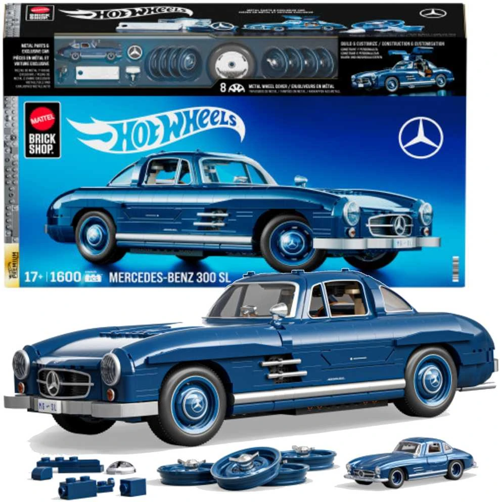 MATTEL BRICK SHOP HOT WHEELS konstruktorius – Mercedez Benz 300 SL (HWW25)
