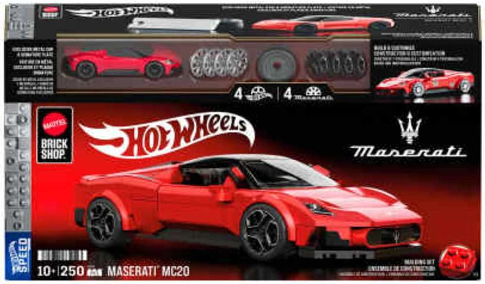 MATTEL BRICK SHOP HOT WHEELS konstruktorius – Speed Maserati (JFR90)