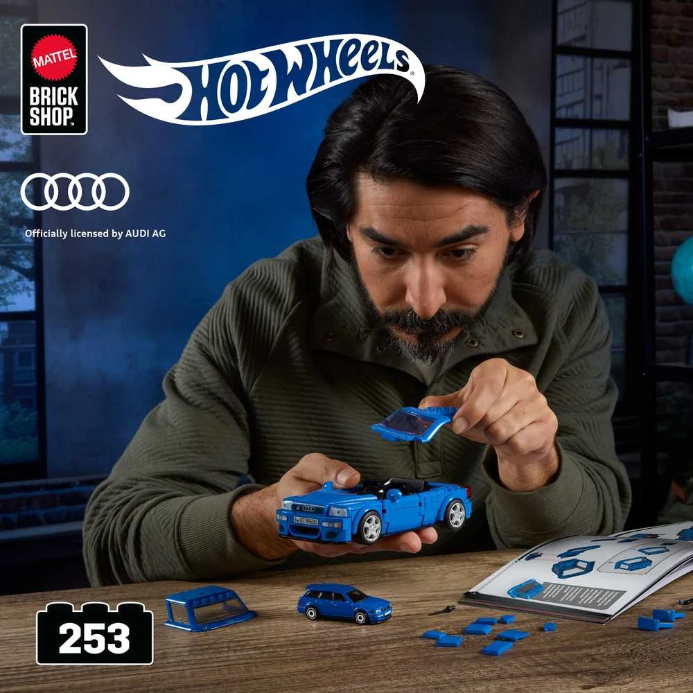 MATTEL BRICK SHOP HOT WHEELS konstruktorius – Speed Audi (JGR28)