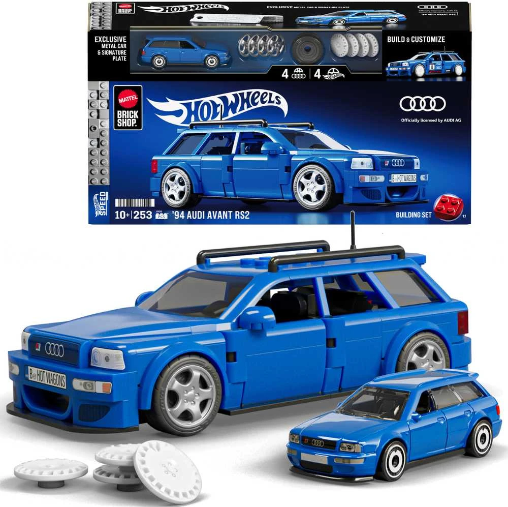 MATTEL BRICK SHOP HOT WHEELS konstruktorius – Speed Audi (JGR28)