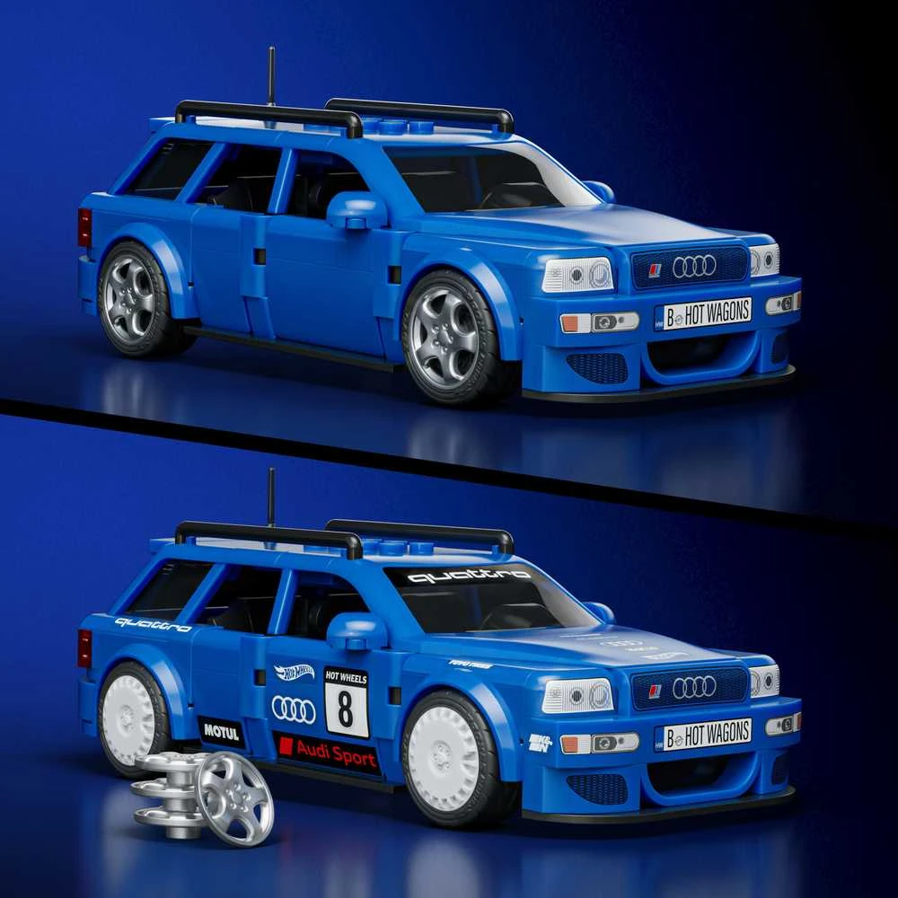 MATTEL BRICK SHOP HOT WHEELS konstruktorius – Speed Audi (JGR28)