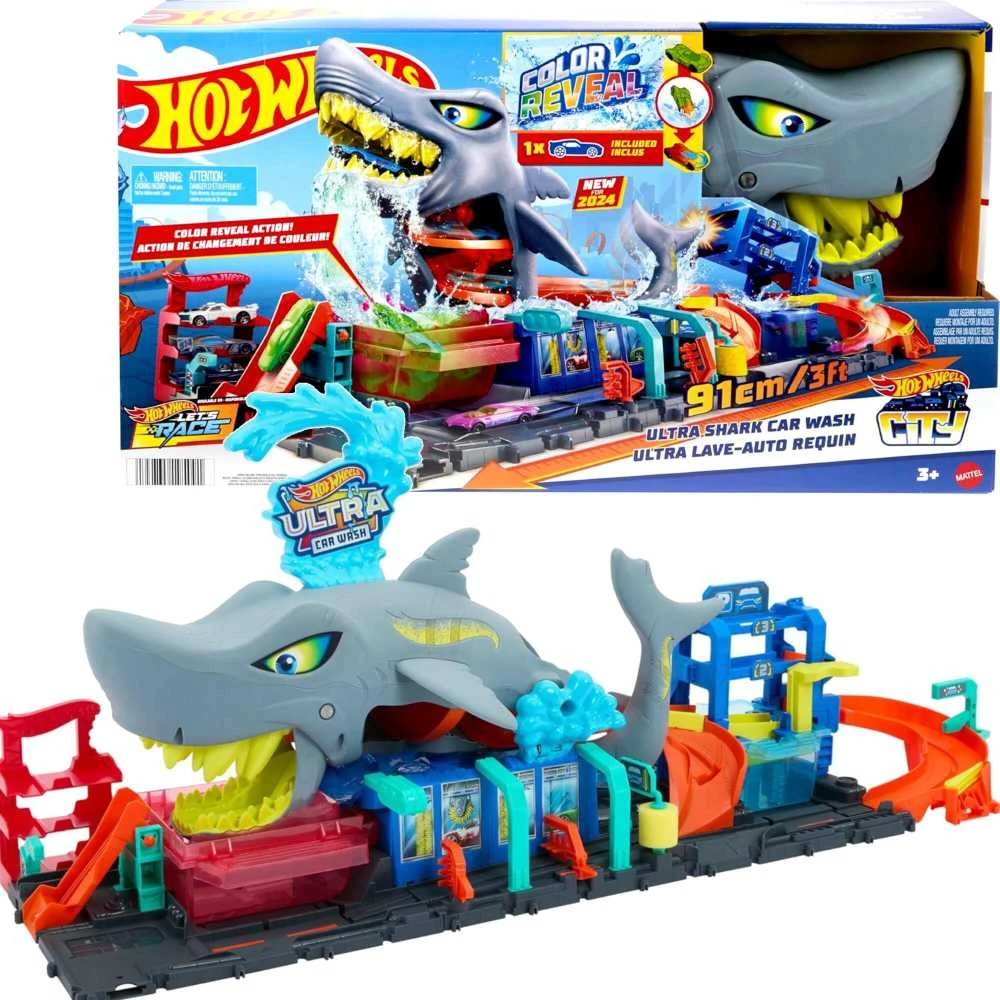 Mattel HW rinkinys „Ryklio automobilių plovykla“