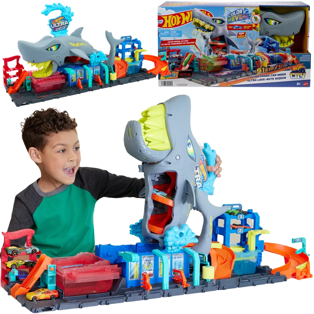 Mattel HW rinkinys „Ryklio automobilių plovykla“