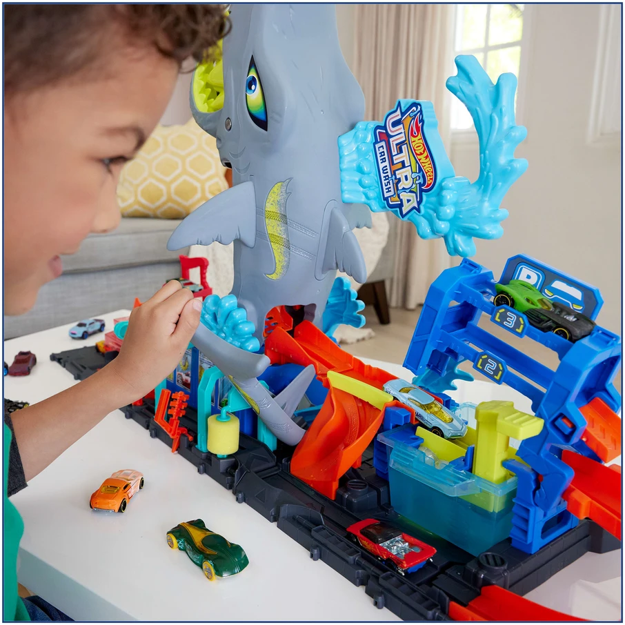 Mattel HW rinkinys „Ryklio automobilių plovykla“