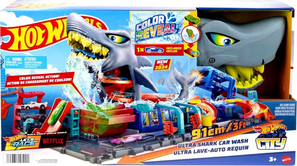 Mattel HW rinkinys „Ryklio automobilių plovykla“